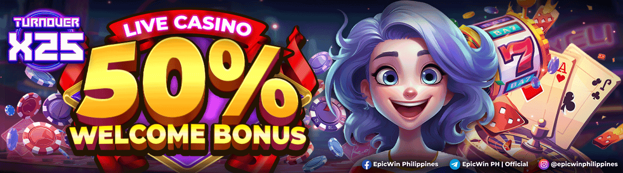 Live-Casino-Welcome-Bonus-50%