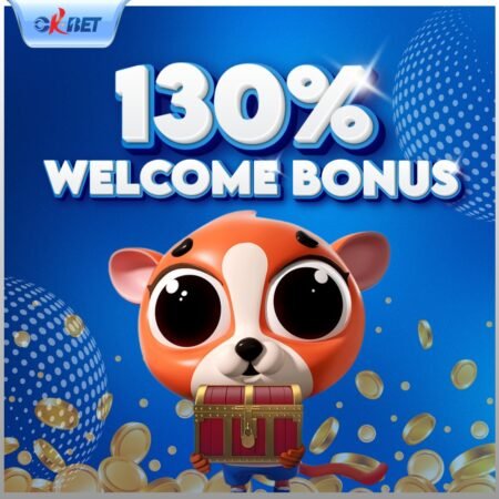 OKBET Casino 130% Welcome Bonus | Claim on First Deposit