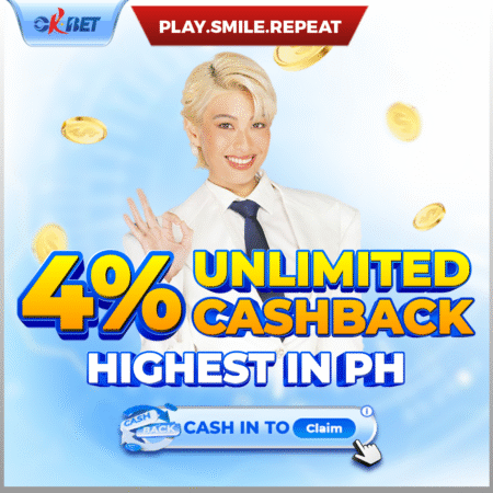 Okbet 4% Unlimited Cashback – Highest Rebate in the Philippines