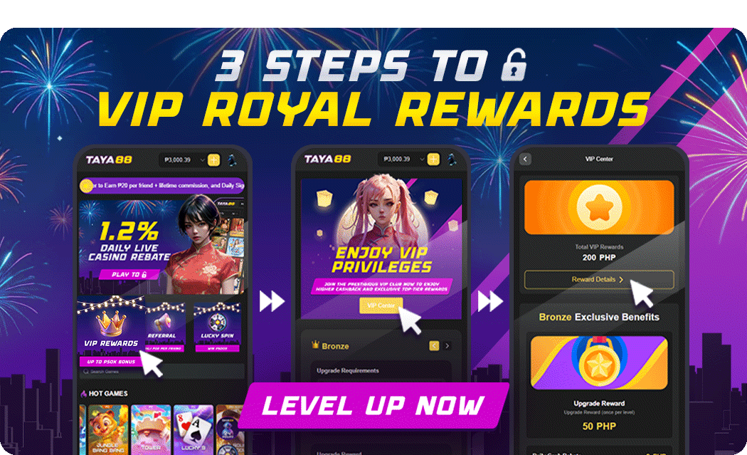 Taya88 VIP Levels from Bronze to Legend
